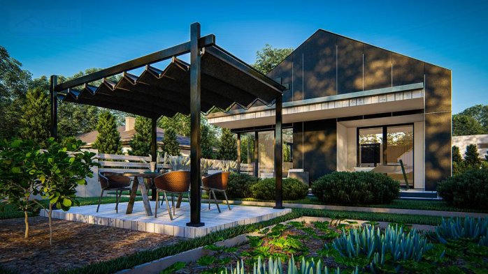 Проект дома U498 - 6 Одноэтажные дома в Киеве