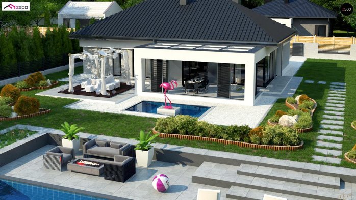 Проект дома U384 - 6 Одноэтажные дома в Киеве