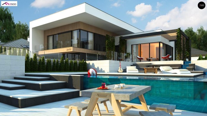 Проект дома Ux151 - 2 Двухэтажные дома в Киеве