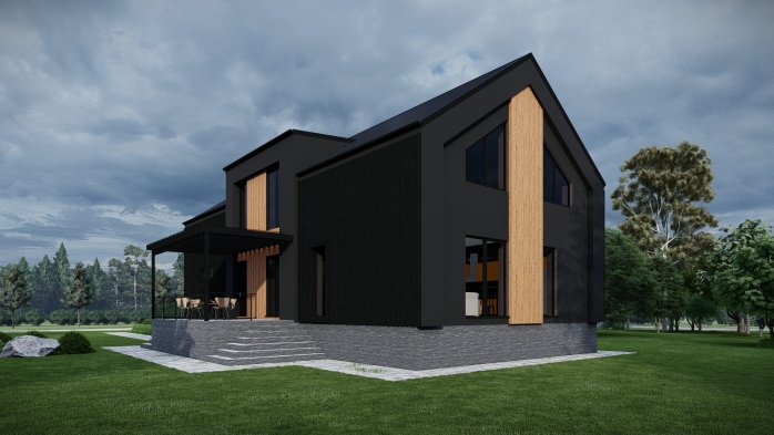 Проєкт будинку DBT 617 - Двоповерхові дома у Києві