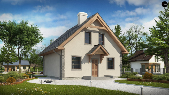 Проект дома U1 bl - 1 С мансардным этажом дома в Киеве