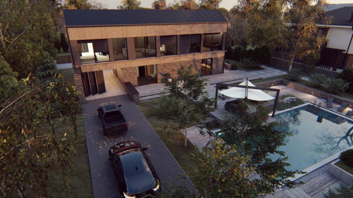 Проект дома U540 - 4 Двухэтажные дома в Киеве