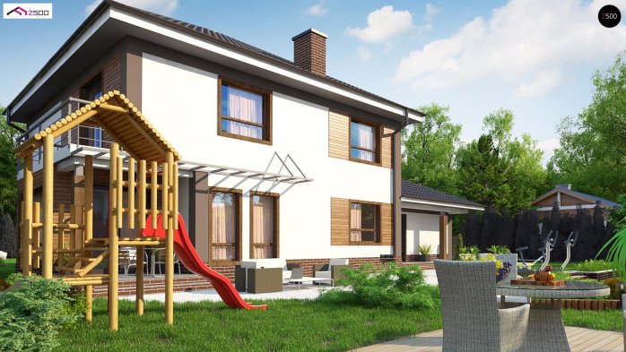 Проект дома Ux12 GL2 - 3 Двухэтажные дома в Киеве