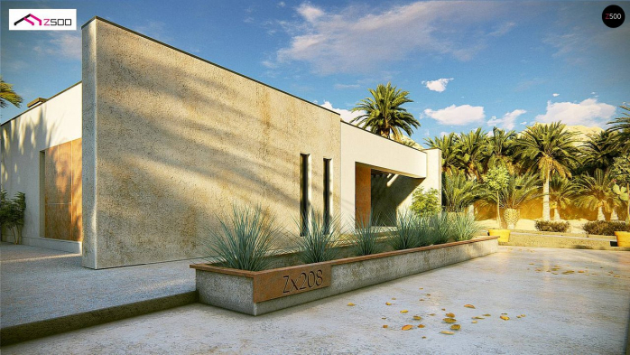 Проект дома Ux208 - 4 Одноэтажные дома в Киеве