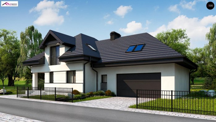 Проект дома U284 GP2 - 2 С мансардным этажом дома в Киеве