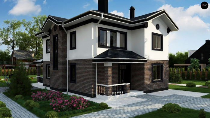 Проект дома Uu8 - 2 Двухэтажные дома в Киеве