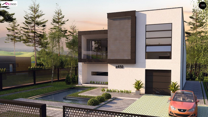 Проект дома U450 - 4 Двухэтажные дома в Киеве