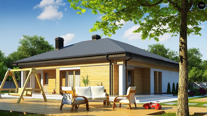 Проект дома U204 GP - 2 Одноэтажные дома в Киеве