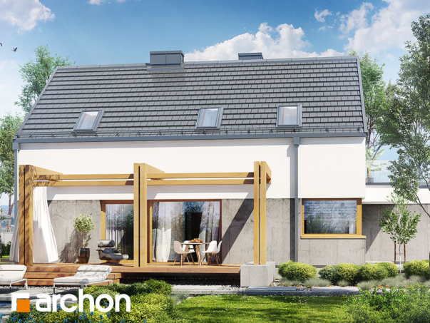 Проект дома Дом под лукумой - 1 С мансардным этажом дома в Киеве