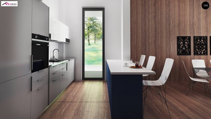 Проект дома Ux141 S - 9 Одноэтажные дома в Киеве