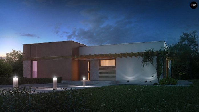 Проект дома Ux101 - 3 Одноэтажные дома в Киеве