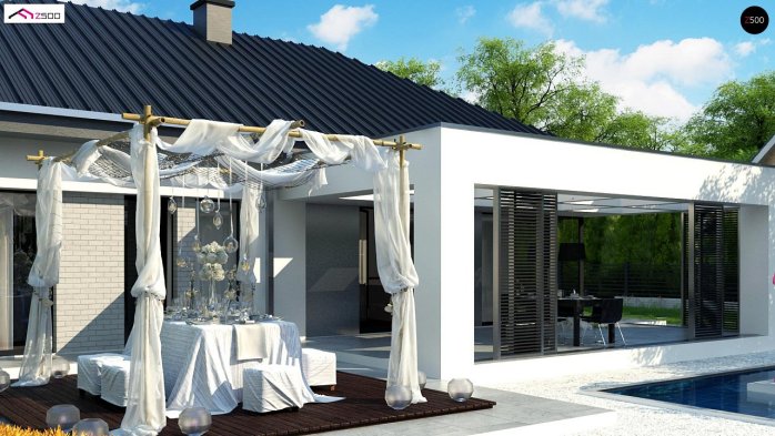 Проект дома U384 - 3 Одноэтажные дома в Киеве