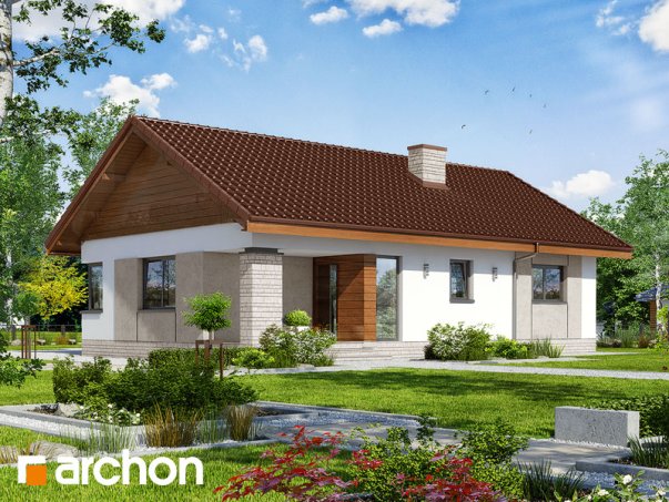 Проект дома Дом в плодолистике - 1 Одноэтажные дома в Киеве