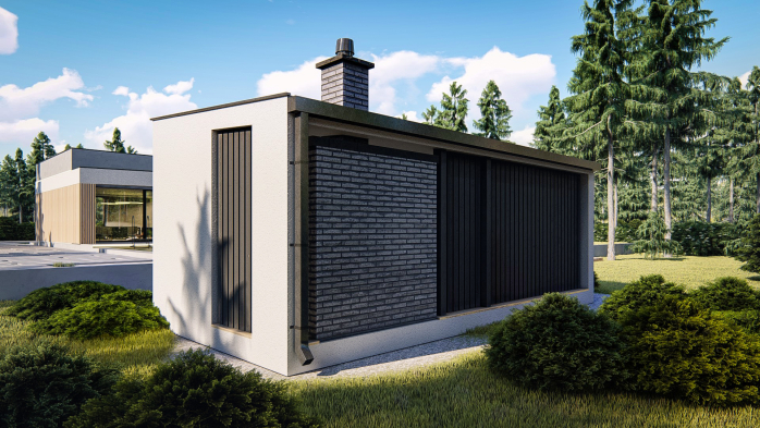 Проект дома Ua1 - 4 Одноэтажные дома в Киеве