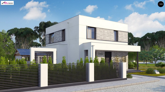 Проект дома Ux92 pk - 3 Двухэтажные дома в Киеве