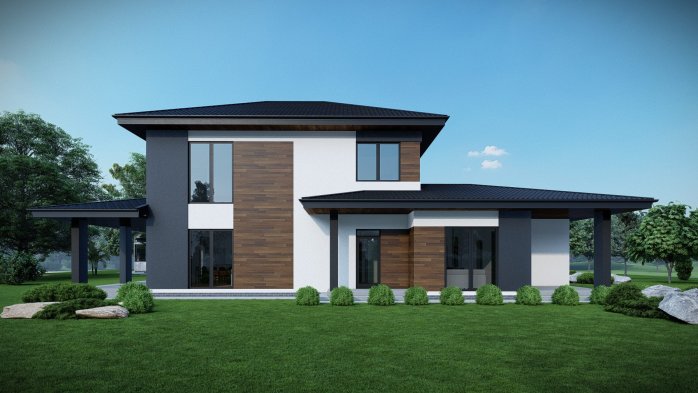 Проект дома DBT 662 - 5 Двухэтажные дома в Киеве