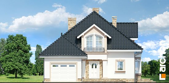 Проект дома Дом в кокосах (Г) вер.2 - 3 С мансардным этажом дома в Киеве