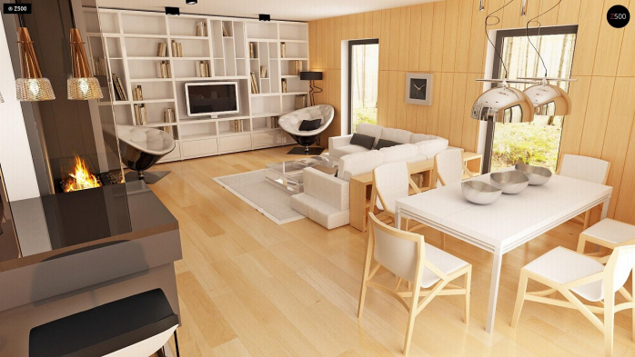 Проект дома Ux40 - 5 С мансардным этажом дома в Киеве