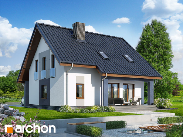 Проект дома Дом в красотах - 2 С мансардным этажом дома в Киеве