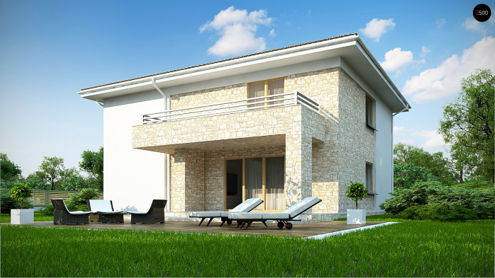 Проект дома Ux4 A - 5 Двухэтажные дома в Киеве