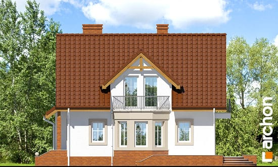 Проект дома Дом в тамарисках 2 вер.2 - 4 С мансардным этажом дома в Киеве