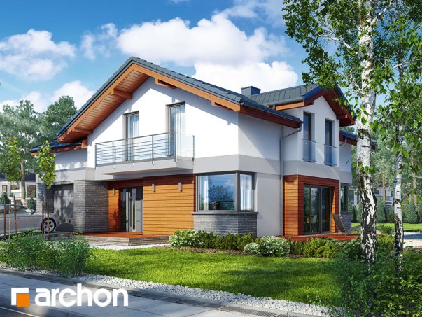 Проект дома Дом в буддлеях 3 - 1 С мансардным этажом дома в Киеве