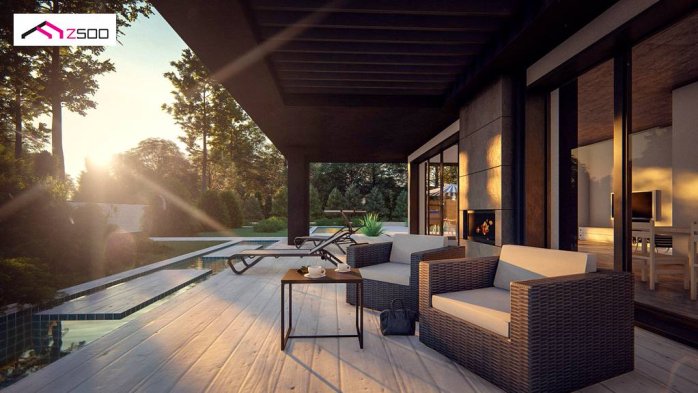 Проект дома Ux168 - 8 Одноэтажные дома в Киеве