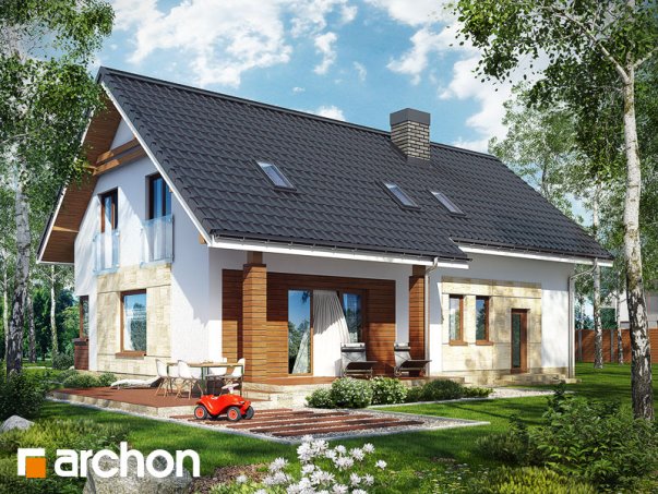 Проект дома Дом в яблонках (Г2) - 2 С мансардным этажом дома в Киеве