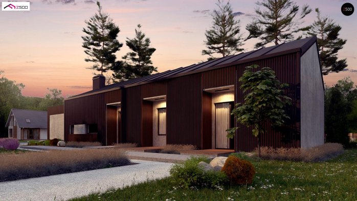 Проект дома U395 - 3 Одноэтажные дома в Киеве