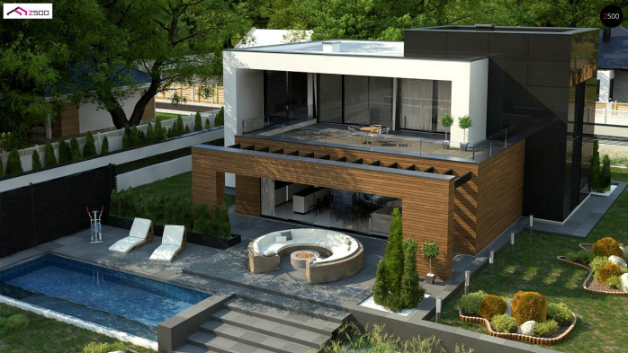 Проект дома Ux152 - 5 Двухэтажные дома в Киеве