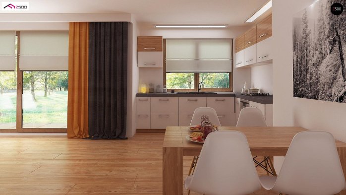 Проект дома U287 - 7 Одноэтажные дома в Киеве