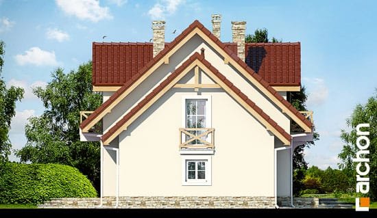 Проект дома Дом в винограде 4 вер.2 - 5 С мансардным этажом дома в Киеве