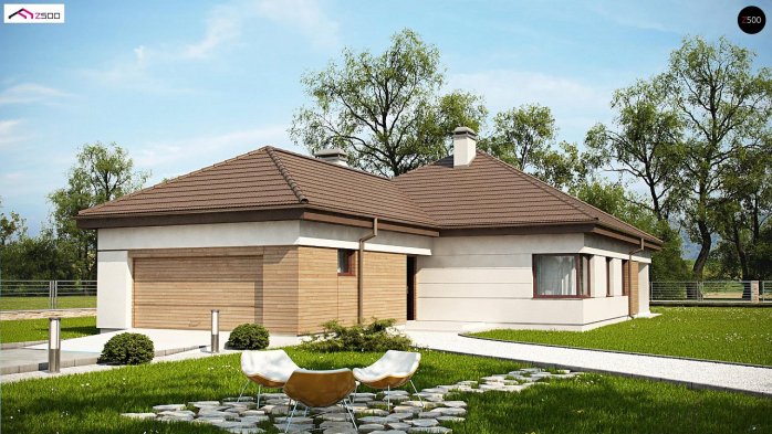 Проект дома U195 GF2 HB - 1 Одноэтажные дома в Киеве