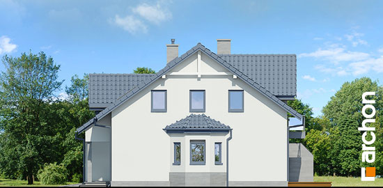 Проект дома Дом в клематисах 2 вер.3 - 4 С мансардным этажом дома в Киеве