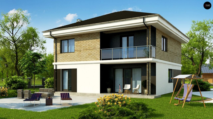 Проект дома Uu1 a - 2 Двухэтажные дома в Киеве