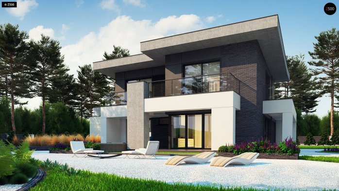 Проект дома Ux139 - 4 Двухэтажные дома в Киеве