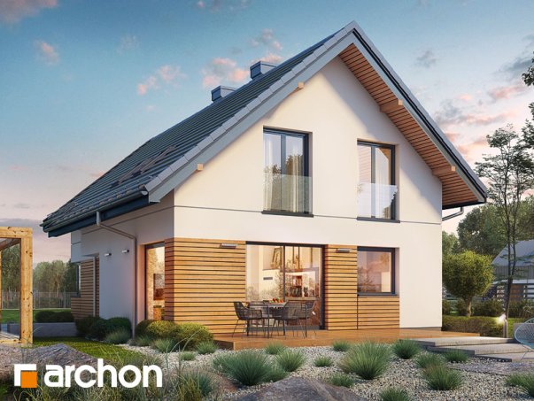 Проект дома Дом в лиголях - 2 С мансардным этажом дома в Киеве