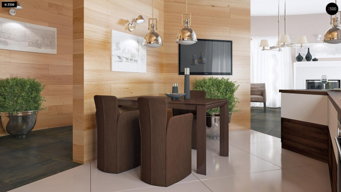 Проект дома Ur5 - 4 С мансардным этажом дома в Киеве