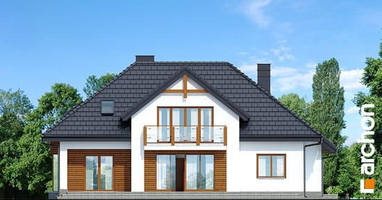 Проєкт будинку Будинок в каллатеях 3 вер.2 - З мансардним поверхом дома у Києві