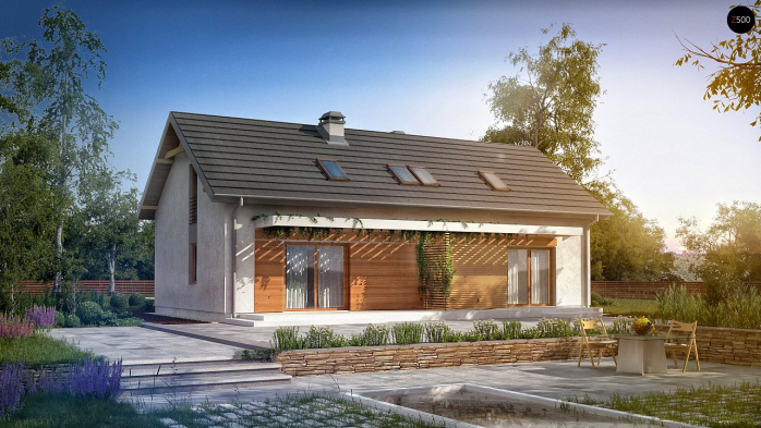 Проект дома U187 - 2 С мансардным этажом дома в Киеве