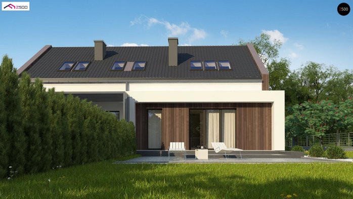 Проект дома U346 - 7 С мансардным этажом дома в Киеве