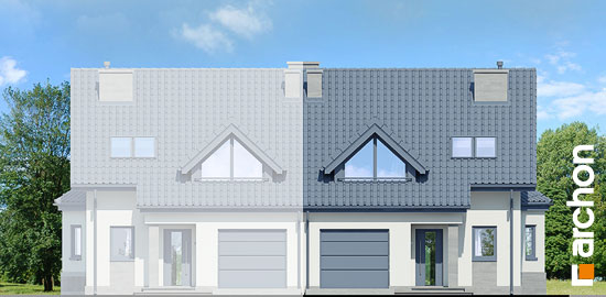 Проект дома Дом в клематисах 2 вер.3 - 3 С мансардным этажом дома в Киеве