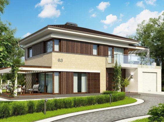 Проект дома Ux63 B pk