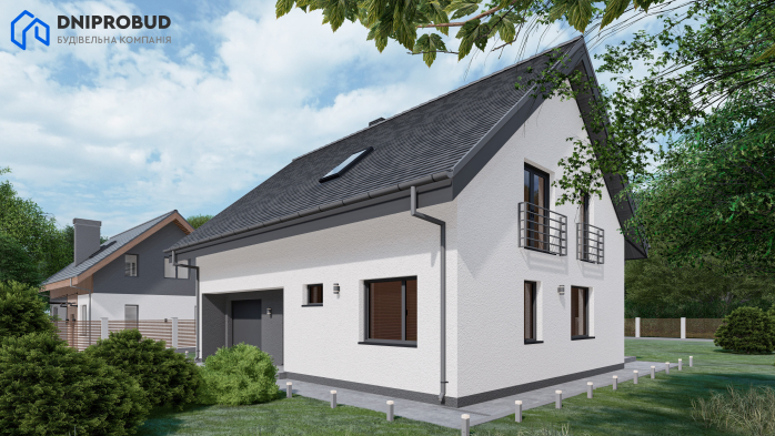 Проект дома Db 27 - 4 С мансардным этажом дома в Киеве