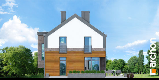 Проект дома Дом под ивой - 6 С мансардным этажом дома в Киеве