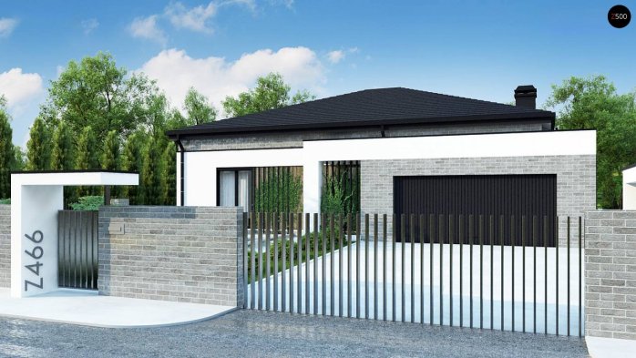 Проект дома U466 - 3 Одноэтажные дома в Киеве