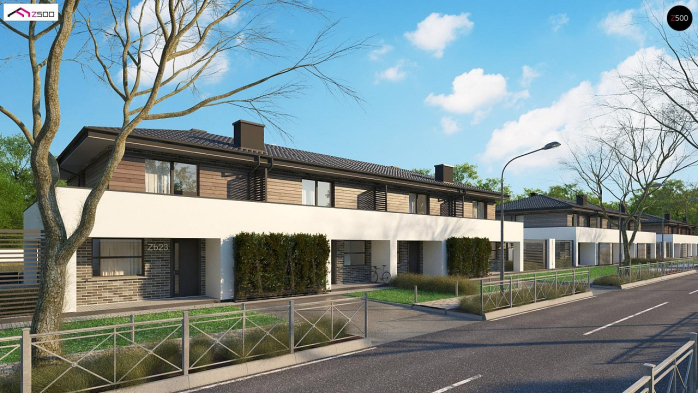 Проект дома Ub23 - 6 Двухэтажные дома в Киеве