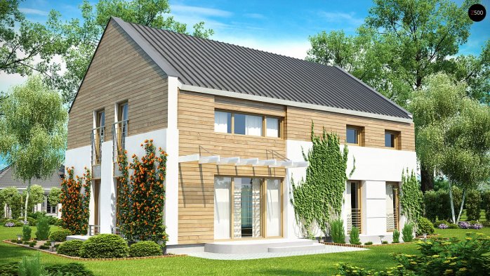 Проект дома Ux11 v2 - 2 Двухэтажные дома в Киеве