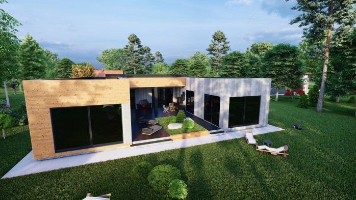 Проєкт будинку DBT 400 - Одноповерхові дома у Києві