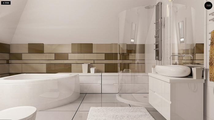 Проект дома U288 - 12 С мансардным этажом дома в Киеве